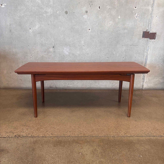 A/S Randers Mobelfabrik Danish 1960s Coffee Table to Dining Table Convertible