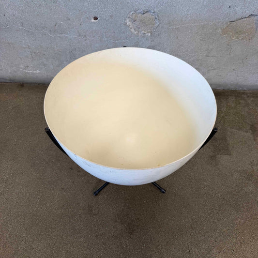 Medium Bullet Fiberglass Planter With Iron Stand