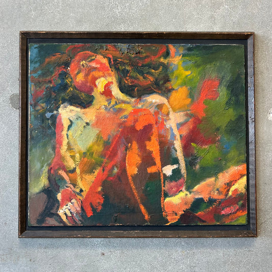 Mid Century Modern Nude Painting