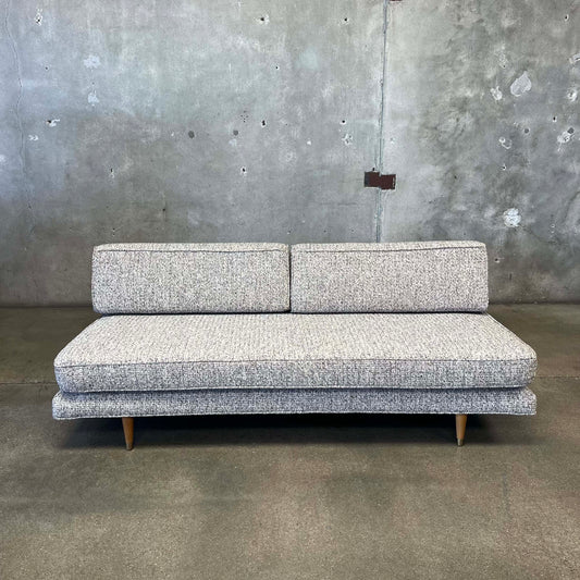 1950s Daybed in Tweed Upholstery