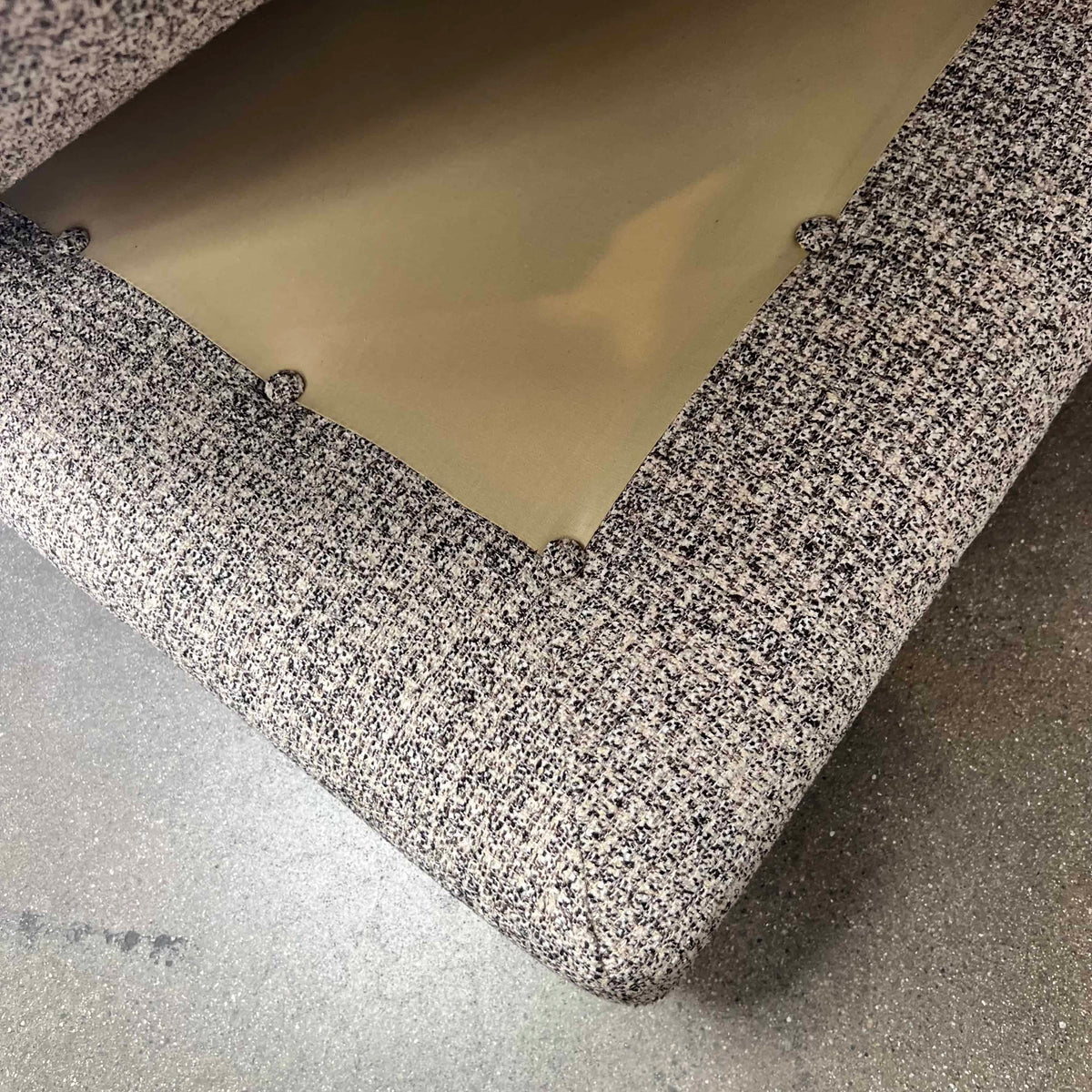 1950s Daybed in Tweed Upholstery