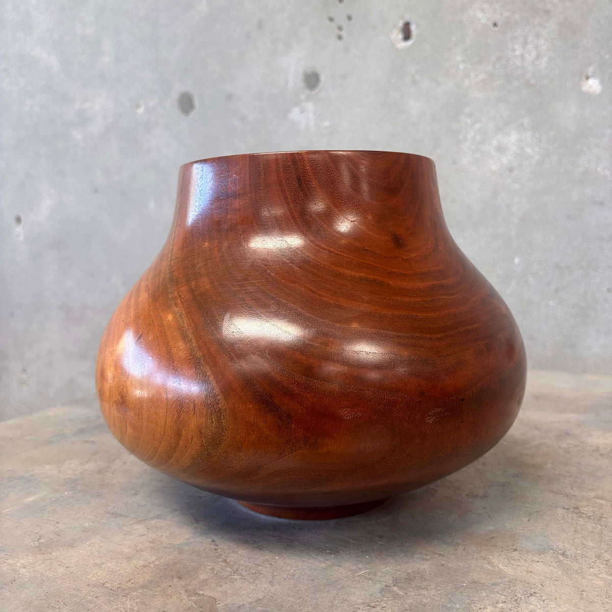 Rene Megroz " Walnut" Turned Wood Vessel