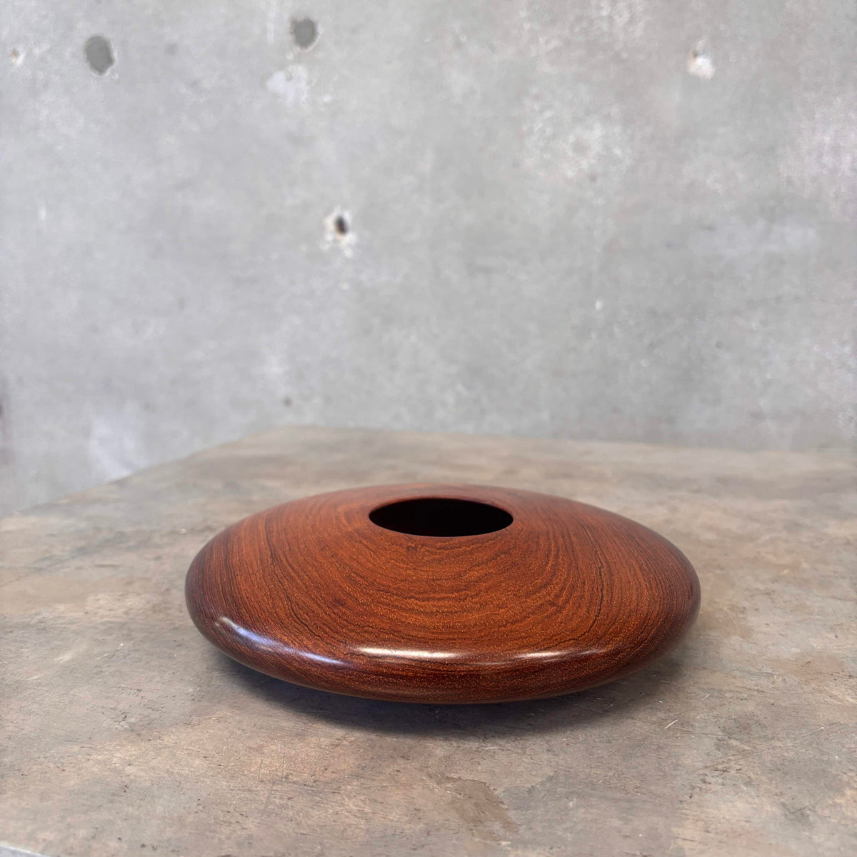 Rene Megroz "Rosewood" Turned Wood Vessel