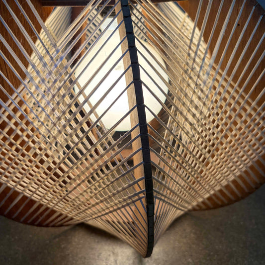 Vintage Danish Hanging Swag Lamp