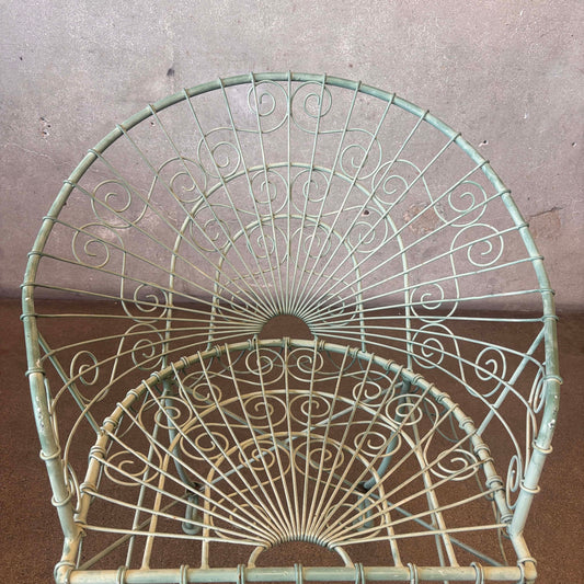 Salterini Type Iron Wire Chair Vintage