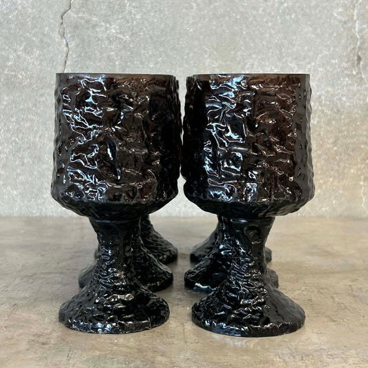 Set of 6 MCM Small Wine / Water Goblets by Lenox