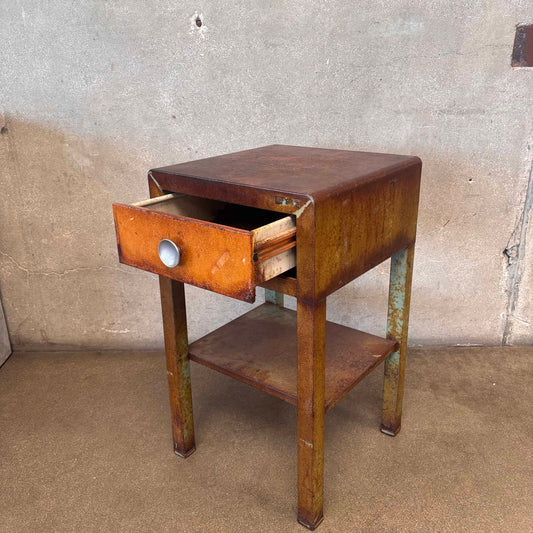 1940's Simmons Steel Side Table