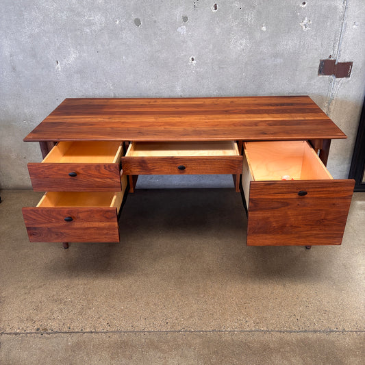Kendall Walnut Mid Century Modern Desk