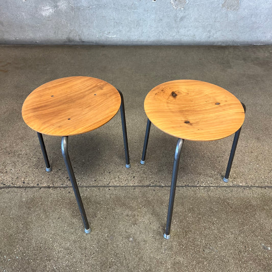 Pair Of Vintage Dot Stools