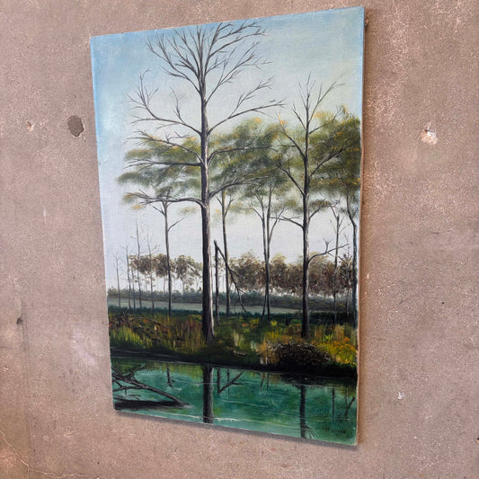 Vintage Swamp Painting