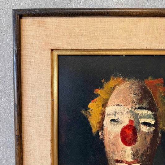 Vintage Clown Print Portrait