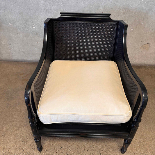 Faux Bamboo & Cane Lounge Chair