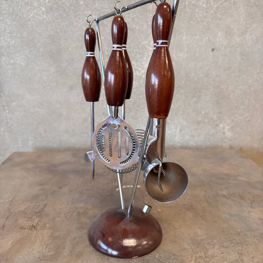 1950's Bowling Theme Bar Tool Set
