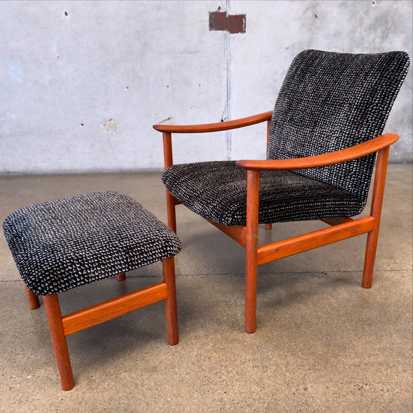 Mid Century Alf Svensson Arm Chair & Ottoman