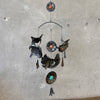 1970s Cesar Vasquez Lapis Brass Copper Enamel Hanging Mobile