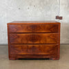 Art Deco Bow Front Three Drawer Dresser "As-Is" - HOLD