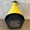 Vintage Mid Century Modern Lemon Grass Majestic "Firehood" Fireplace