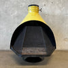Vintage Mid Century Modern Lemon Grass Majestic "Firehood" Fireplace