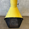 Vintage Mid Century Modern Lemon Grass Majestic "Firehood" Fireplace