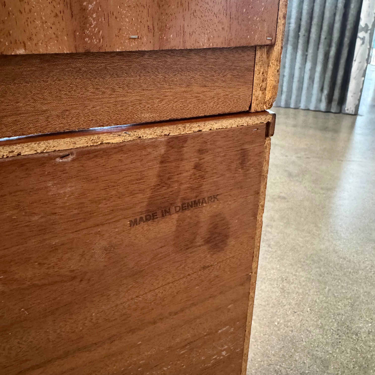 Danish Modern Teak Shelf Cabinet W/ Record Storage