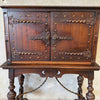 1920's Spanish Revival Cabinet w/ Cubby Holes By Los Angeles Furniture