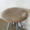 Original Industrial Adjustable Height Shop Stool By Hamilton Economy