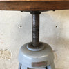Original Industrial Adjustable Height Shop Stool By Hamilton Economy