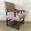Antique English Oak Barley Twist Arm Chair #2