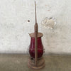 Vintage Dietz "City of LA" Red Globe Lantern Product Image