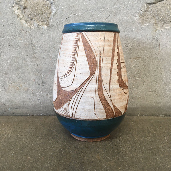 Vintage Ceramic Stoneware Vessel By Joel Edwards