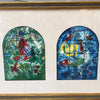 Marc Chagall Framed Stained Glass Jerusalem Windows