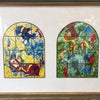 Marc Chagall Framed Stained Glass Jerusalem Windows