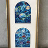 Marc Chagall Framed Stained Glass Jerusalem Windows