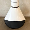 Vintage Mid Century Modern White Porcelain Enamel Preway Fireplace
