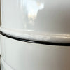 Vintage Mid Century Modern White Porcelain Enamel Preway Fireplace