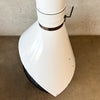 Vintage Mid Century Modern White Porcelain Enamel Preway Fireplace