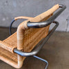 Early 1970's Miles Van Der Rohe Chrome & Rattan For Knoll MR20 Chair