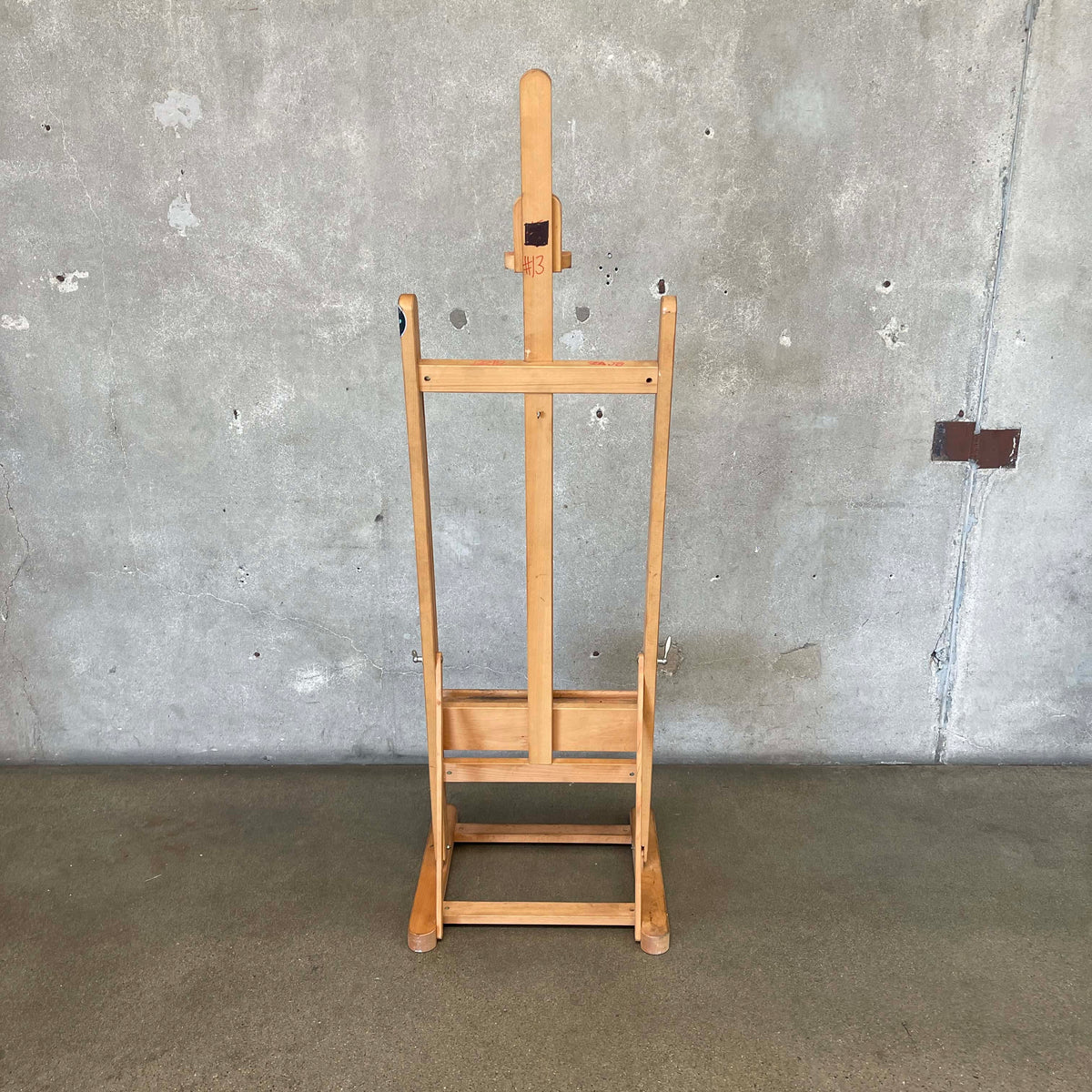 Wood Easel by Mabef w/ Graffiti