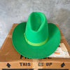 Vintage American Hat Co. Green Cowboy Hat (Size 6 3/4)