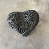 Vintage Black Clay Pottery Hand Made Heart Collection Product Image