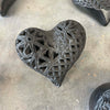 Vintage Black Clay Pottery Hand Made Heart Collection Product Image