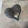 Vintage Black Clay Pottery Hand Made Heart Collection Product Image