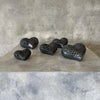 Vintage Black Clay Pottery Hand Made Heart Collection Product Image