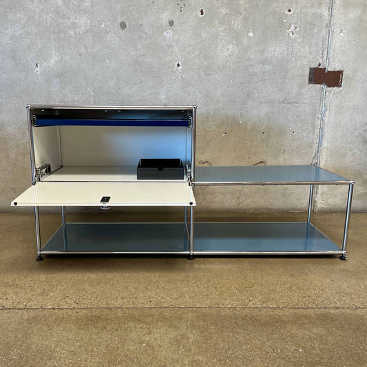 Vintage USM Haller F2 Credenza With One Cabinet Generation Two - Made In Switzerland