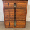 1920s Oak 24" Drawer Printers Flat File Cabinet by Hamilton Co. (Original Finish)
