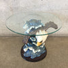 Mini Glass Table With Eagle Accent