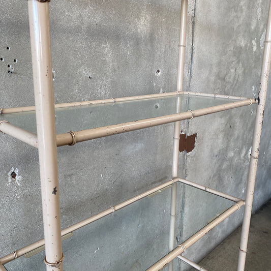 Vintage Faux Bamboo Etagere