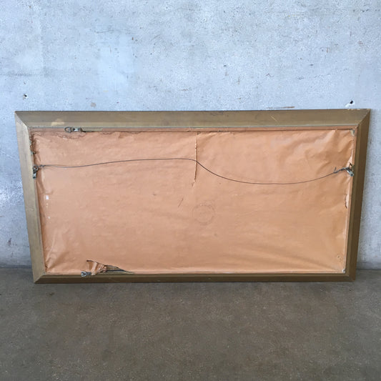 Vintage Wood Hand Carved Mirror