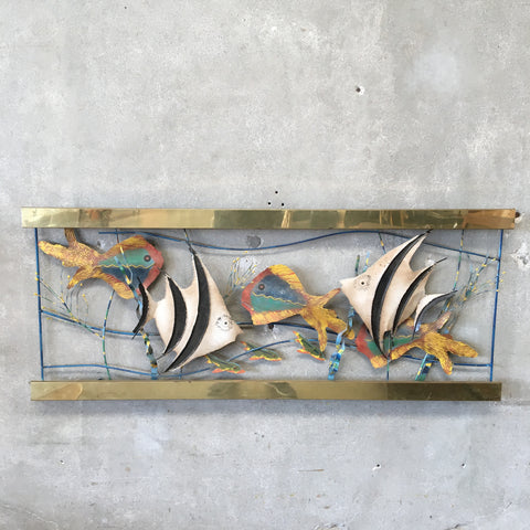 Curtis Jere Tropical Fish Wall Sculpture