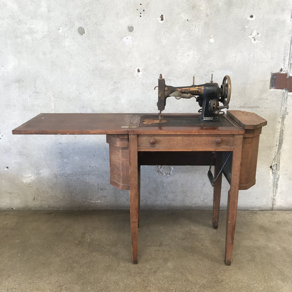 Vintage 1920's White Rotary Sewing Machine Product Image